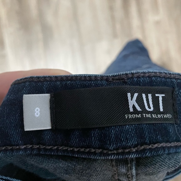 Kut from the Kloth Women's Mia High Waist Toothpick Skinny Jeans Blue Size 16